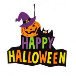 DECORAZIONE HAPPY HALLOWEEN IN FELTRO D'