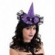 CAPPELLINO  IN RASO VIOLA CON FIOCCO E P