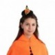 CAPPELLINO STREGA NERO CON ZUCCA H.CM.9