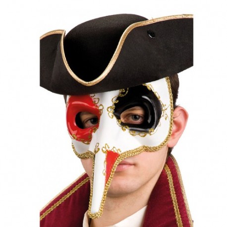 MASCHERA VENEZIANA IN PLASTICA CON NASO