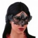 MASCHERA NERA IN PLASTICA INTAGLIATA CON