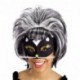 MASCHERA GATTINA NERA IN TESSUTO  -