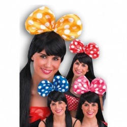 CERCHIETTO CON FIOCCO A POIS IN TESSUTO