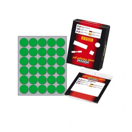 ETICHETTE D.22 VERDE 300 BOLLINI COD.7VE