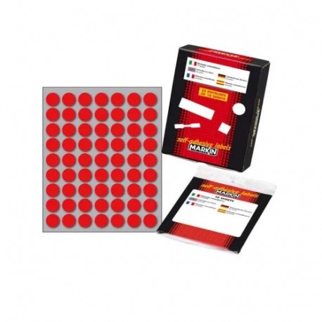 ETICHETTE D.14 ROSSO 630 BOLLINI COD.5RO