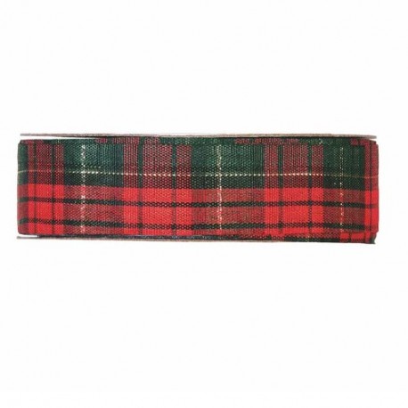 NASTRO SCOZZESE MM40X45MT ROSSO/VERDE
