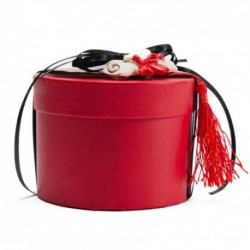 SCATOLETTA ROTONDA 9X6,5 ROSSO  - 4179XP