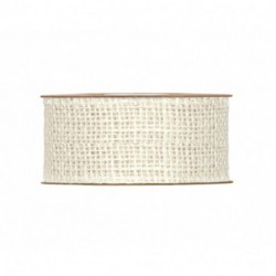 NASTRO JUTA MM40X9MT BIANCO  - 4302G 01