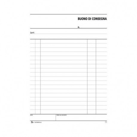 BL. BUONO DI CONSEGNA 33X3 C/C 225X148