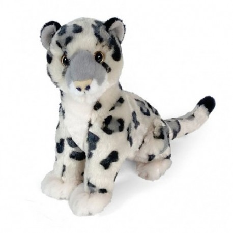 PELUCHE LEOPARDO DELLE NEVI SEDUTO 30CM PELUCHE LEOPARDO DELLE NEVI SEDUTO 30CM