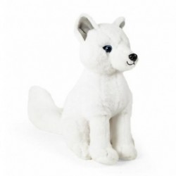PELUCHE VOLPE BIANCA ARTICA SEDUTA H28CM