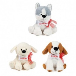 PELOUCHE CANI ASS H-25CM  I LOVE - 25725