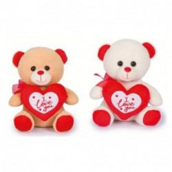 PELOUCHE ORSETTO H.23CM C/CUORE LOVE -