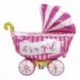 PALLONCINI FOIL SCRITTA BABY CARRIAGE