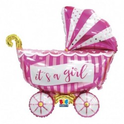 PALLONCINI FOIL SCRITTA BABY CARRIAGE