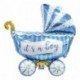 PALLONCINI FOIL SCRITTA BABY CARRIAGE