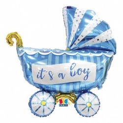 PALLONCINI FOIL SCRITTA BABY CARRIAGE