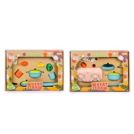 SET CUCINA PLASTIC RICICLAT 15PZ WBOX 2A