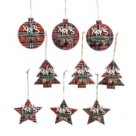 PENDENTE NATALIZIO LEGNO 9XH.10CM  -