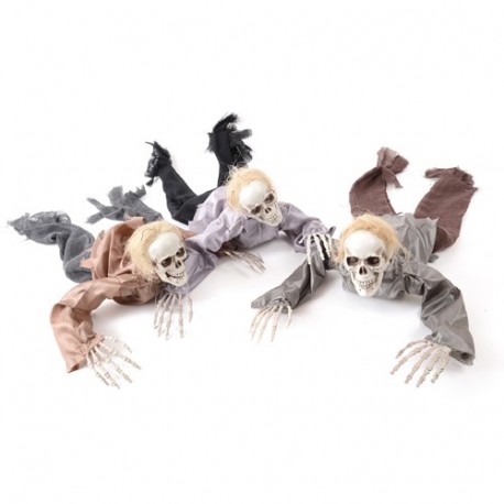 SCHELETRO STRISCIANTE C/LUCI/SUONO ASS.