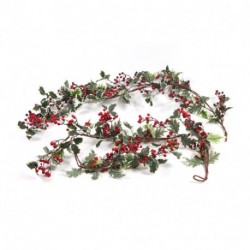 FILO NATALIZIO BACCHE 155X20CM ASS -