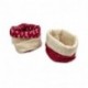 CESTINO NATALIZIO COTONE D.17X17CM  -