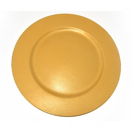 SOTTOPIATTO FOGLIA ORO D.33CM  - 75065