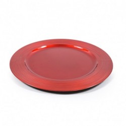 SOTTOPIATTO ROSSO D.33CM  - 05922