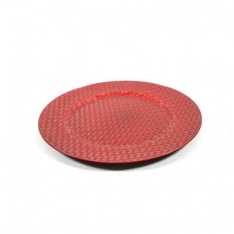 SOTTOPIATTO  ROSSO D.33CM  - 87383