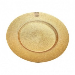 SOTTOPIATTO TONDO D.33XH2,3 ORO  - 54092