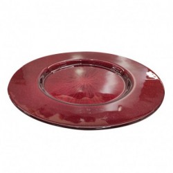 SOTTOPIATTO TONDO D.33XH2,3 ROSSO  -