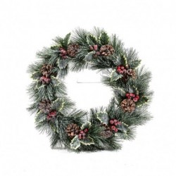 CORONA DIETROPORTA INNEVATA D.50XH.8CM