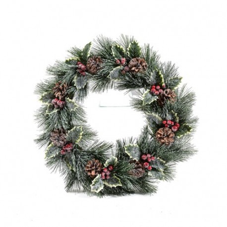 CORONA DIETROPORTA INNEVATA D.50XH.8CM