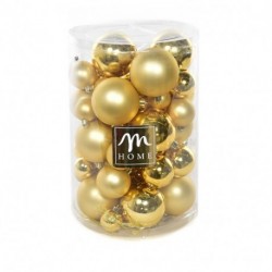 CONFEZIONE 50 PALLE IN PLASTICA ORO MISU