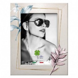 CORNICE STAMPATA +TAG IN LEGNO "FIORE'"