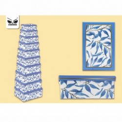 SET 10 SCATOLE FOGLIE BLU - ST6258