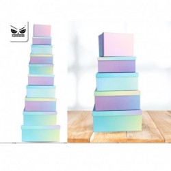 SET 10 SCATOLE RAINBOW - ST7190