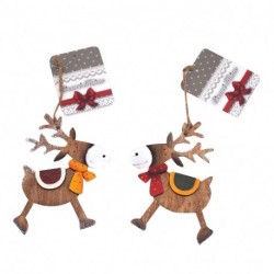 RENNA DA APPENDERE LEGNO H12X9CM  - 9782