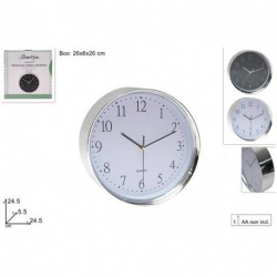 OROLOGIO TONDO CROMATO PICC. - 3487