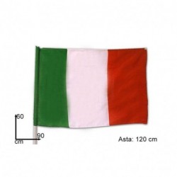 BANDIERA ITALIA C/ASTA 60X90CM - 8253
