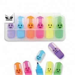 SET 6 MINI EVIDENZIATORI SMILE - ST3944