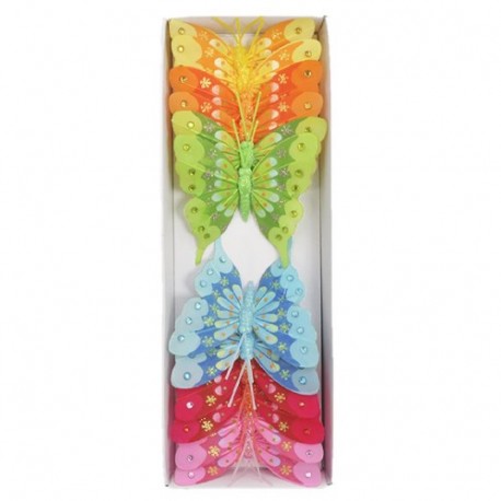 FARFALLA 8CM/12PZ SU PICK  - DS 21038