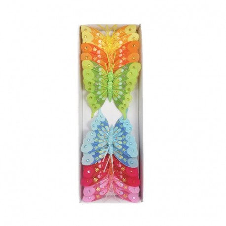 FARFALLA 8CM/12PZ SU PICK  - DS 21037A