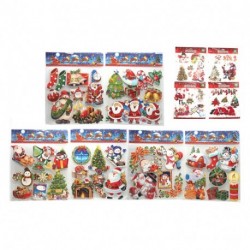 VETROFANIE NATALIZIE CARTA LUCIDE GLITTE