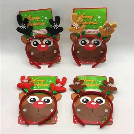 CERCHIELLO C/CORNA IN VELLUTO 4ASS.  -