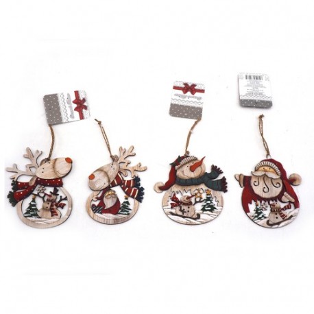DECORI NATALIZI DA APP. LEGNO H12X10CM