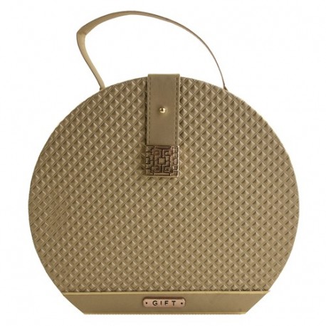 SCATOLA REGALO BORSA  21X9,5X19,2 ORO  -