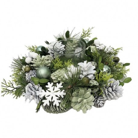 CENTOR TAVOLA NAT.D25CM CON BACCHE  - DS