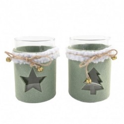 PORTA CANDELA D8,5XH12CM ASS.  - DS