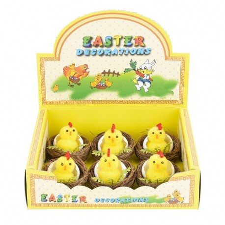 PULCINO 5.5CM IN NIDO /6PZ  - DS 28101